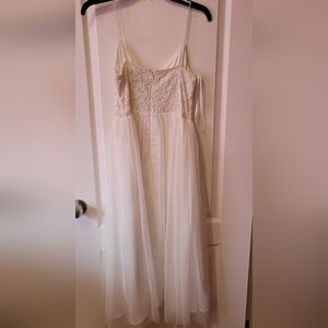 White beaded prom/occasion dress